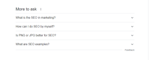 People also asked (SERP-features )