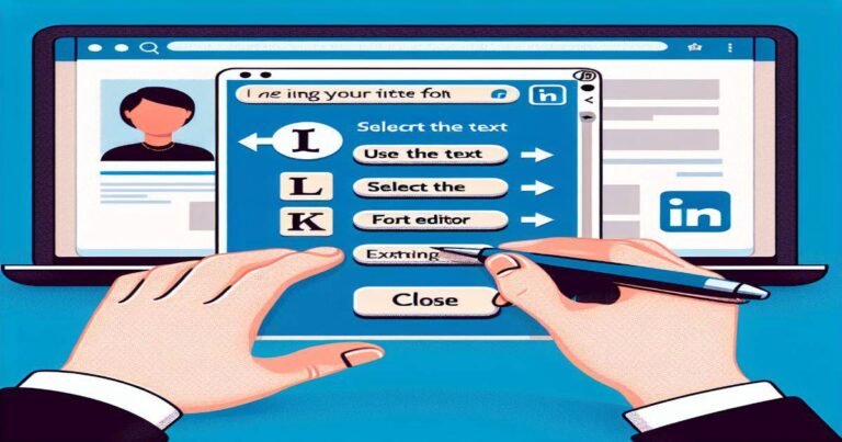 LinkedIn text font editor